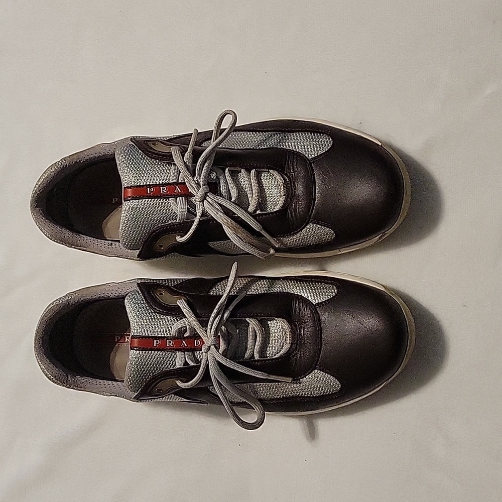 Men's Prada Sneakers!!! Dark Brown Prada Size 12.5!!